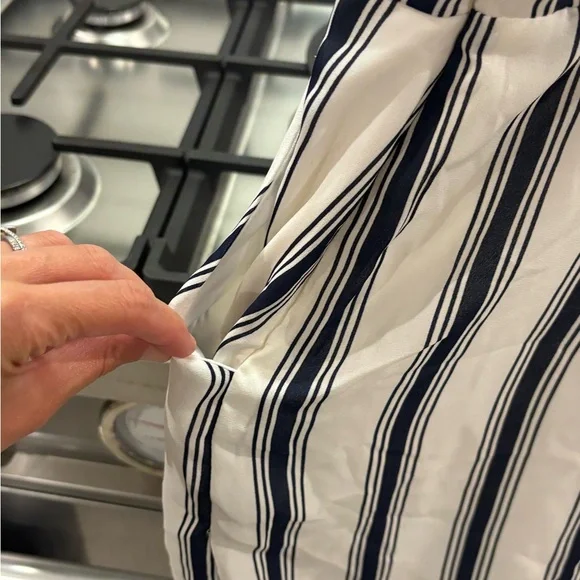 Super cute striped romper suit white and blue - Picture 4 of 5